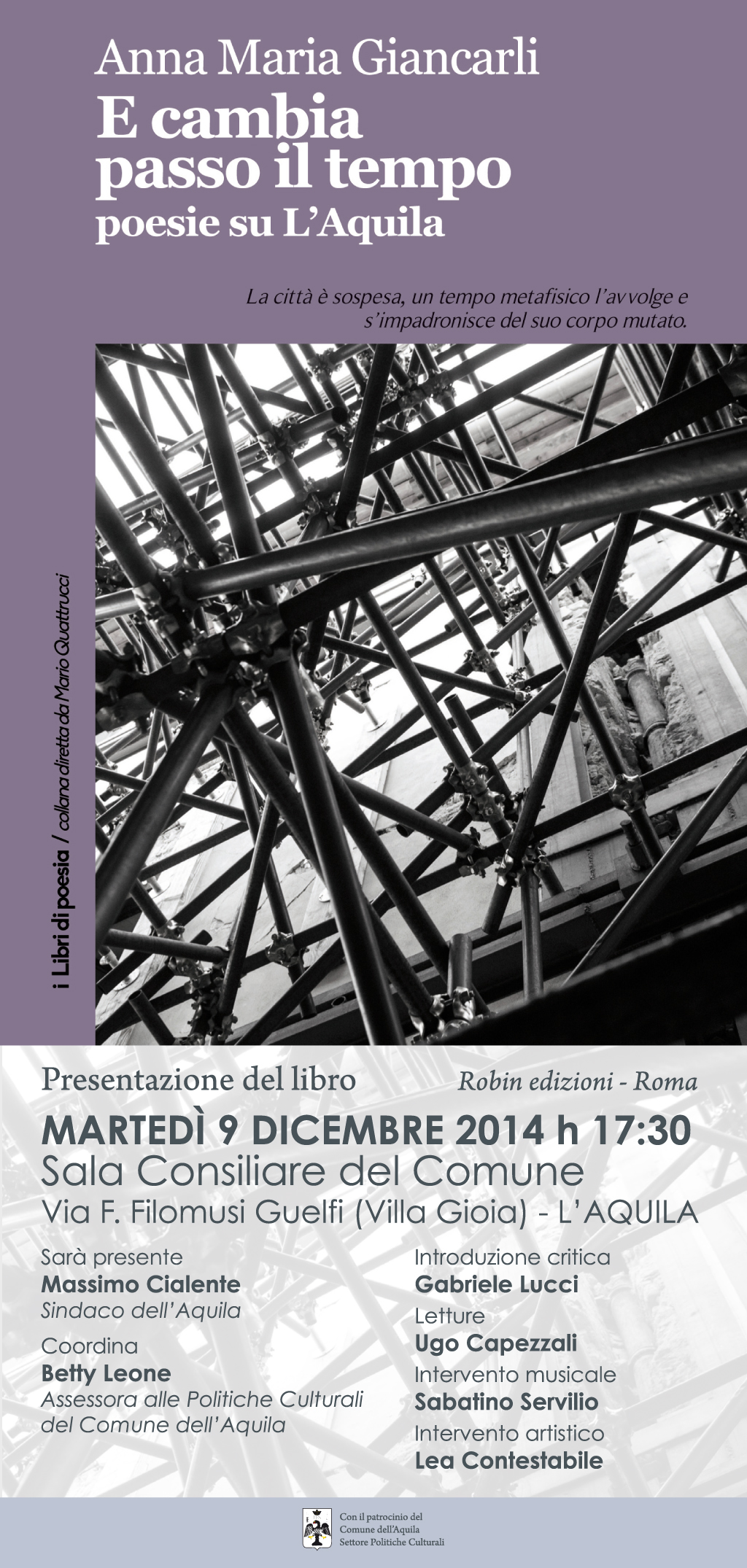 E cambia passo il tempo - poesie su LAquila - Anna Maria Giancarli