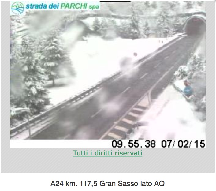 autostrada neve