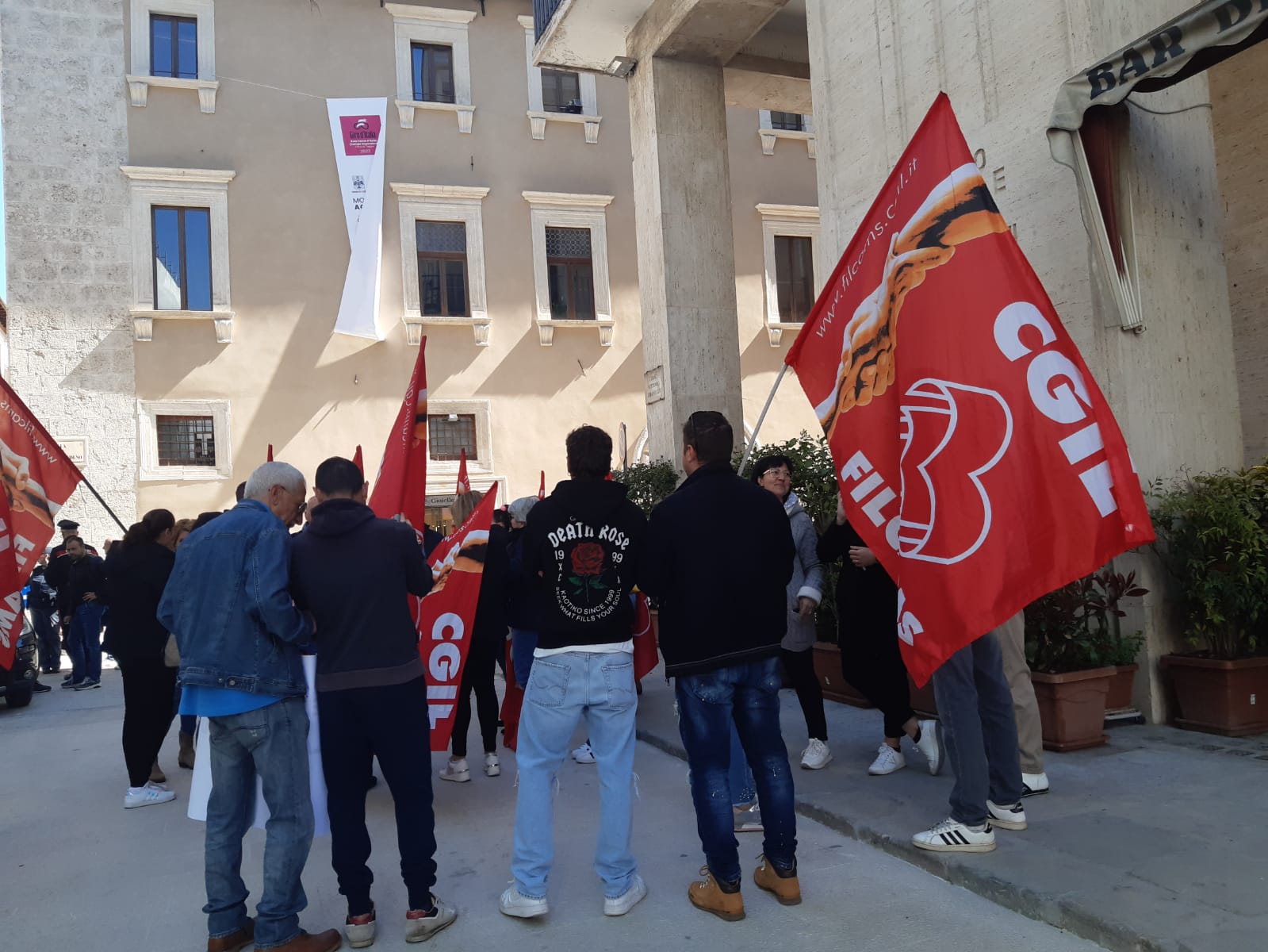 cgil filcams protesta autisti 2