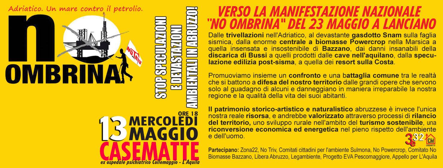 no ombrina 13maggio