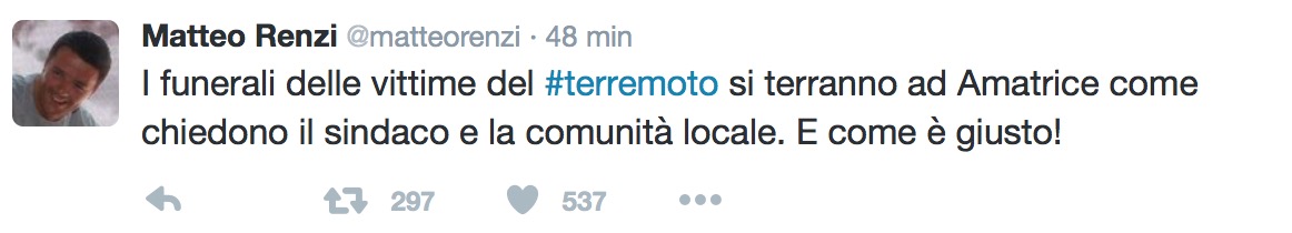 renzi twitter