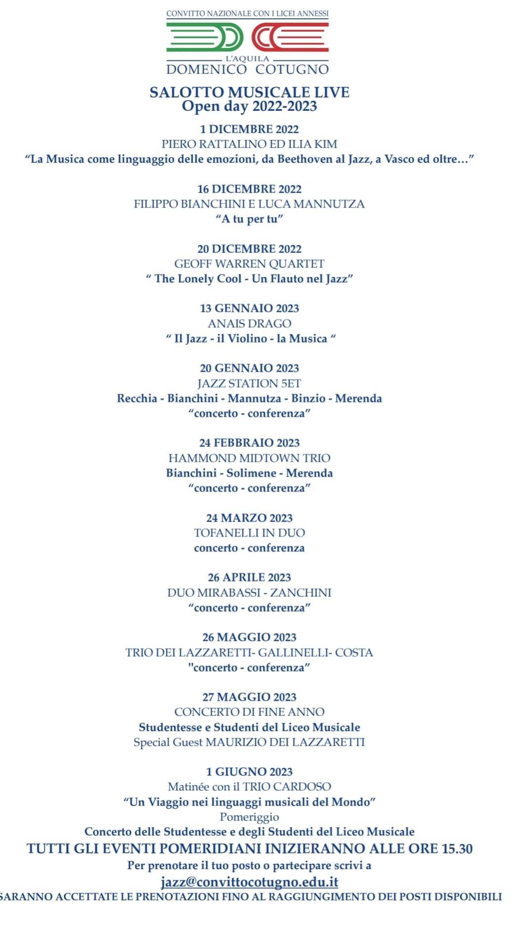 salotto musicale live